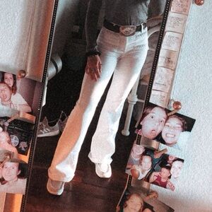 7 For All Mankind Dojo White Jeans